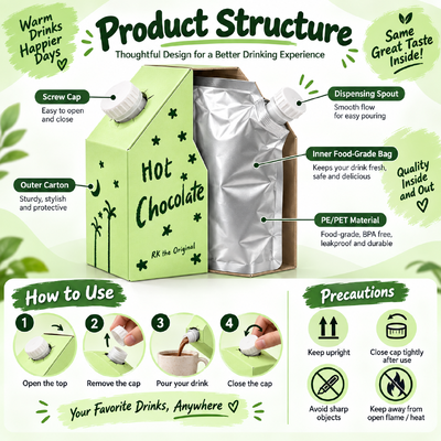 handle square juice bags in box packaging combining user friendly features and sturdy materials for juice packaging solutions