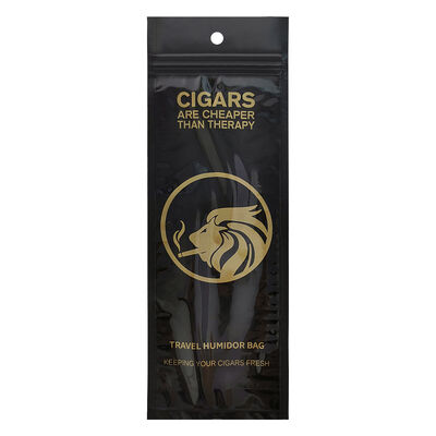 Food-grade TPU And PE cigar packaging bag volume 5 cigars moisture proof resealable pouch perfect for cigar storage needs