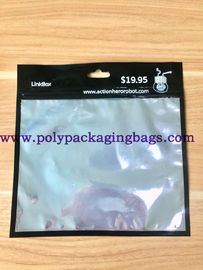 Custom Printed Zipper Mylar Packaging Bag With Clear Window