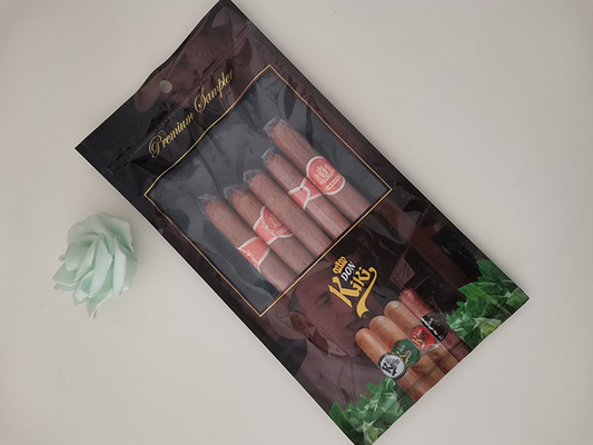 여송연을 신선한 유지하는 Resealable 지퍼에 담배를 위한 TABACALERA 담배 저장 상자 부대