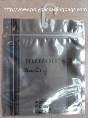 주문 플라스틱 걸이는 내복, 옷을 위한 걸이를 가진 정전기 방지 비닐 봉투를 자루에 넣습니다