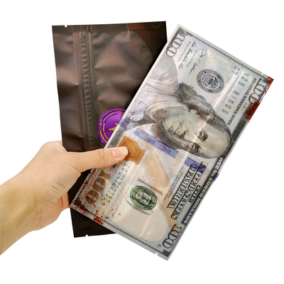 맞춤형 평면 봉지 3 면 밀폐와 함께 재봉식 Ziplock 가방 담배 담배 Mylar 가방을 포장