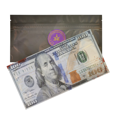 맞춤형 평면 봉지 3 면 밀폐와 함께 재봉식 Ziplock 가방 담배 담배 Mylar 가방을 포장