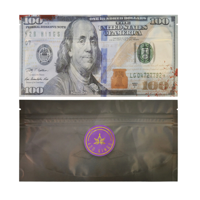 맞춤형 평면 봉지 3 면 밀폐와 함께 재봉식 Ziplock 가방 담배 담배 Mylar 가방을 포장