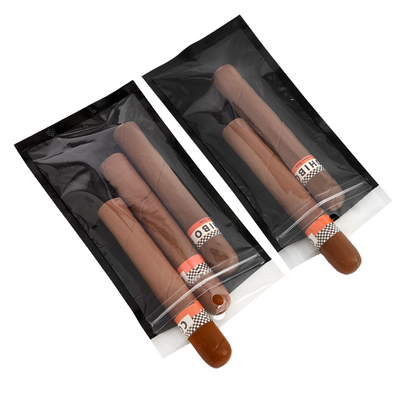 투명 창이 있는 휴대용 시가 지퍼락 백, 가습 시스템 시가 가습 백 및 시가 포장 백