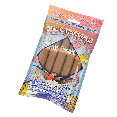맞춤형 진열 인쇄 습화 된 담배 가방 Ziplock 습도 담배 가방 5 개의 담배 맑은 창과 함께 간단한 패키지 플라스틱 포장
