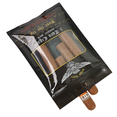 맞춤형 디자인 습기 방지 평면 가방 인쇄 열 밀폐 알루미늄 필름 Mylar 3 면 밀폐 담배 잎 포장을 위해