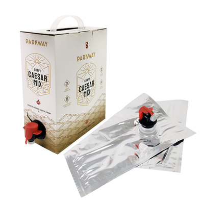 맞춤형 1L 1.5L 2리터 3L 5L 96OZ BIB 백 일회용 백 인 박스 차 주스 커피 테이크 아웃 종이 상자 패키지 (디스펜서 포함)