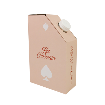 맞춤형 1L 1.5L 2리터 3L 5L 96OZ BIB 백 일회용 백 인 박스 차 주스 커피 테이크 아웃 종이 상자 패키지 (디스펜서 포함)