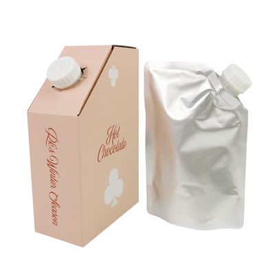 맞춤형 1L 1.5L 2리터 3L 5L 96OZ BIB 백 일회용 백 인 박스 차 주스 커피 테이크 아웃 종이 상자 패키지 (디스펜서 포함)