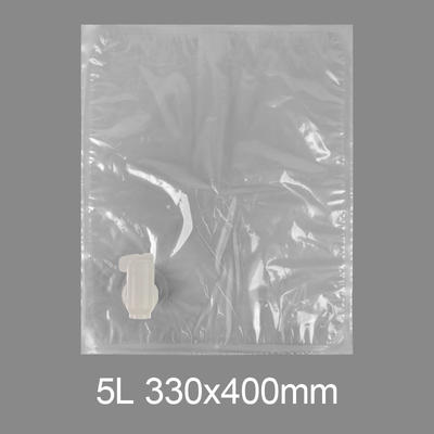 맞춤 투명 BIB 3l 5l 10l 20l 플라스틱 탭 가방 음료수 와인 주스 가방 박스 디스펜서 나비 밸브 Vitop와 함께