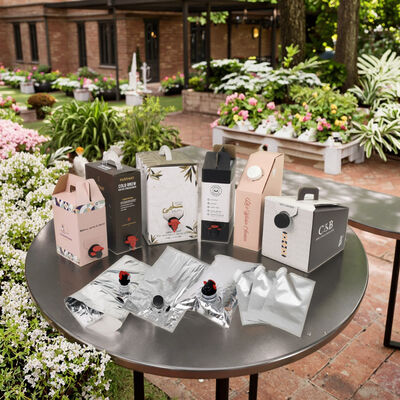 부속품이 있는 상자에 맞춤형 BIB 가방 탭 스푸트 와인 주스 오일 및 기타 액체 제품을 포장하는 데 이상적입니다