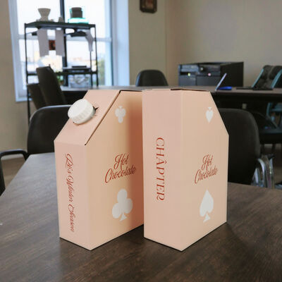 ISO SGS 인증 백인박스 맞춤형 인쇄 사각형 직사각형 포장 및 안전한 액체 보관 솔루션 제공