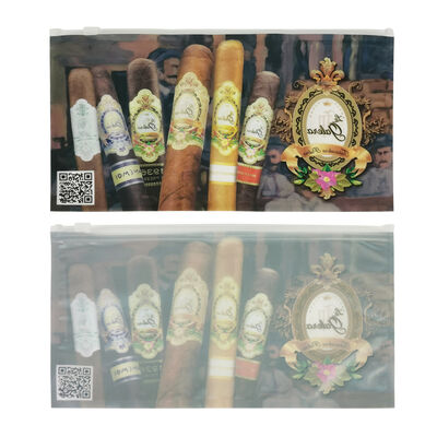 작은 플라스틱 시거 가방 시거 수분화 플라스틱 지퍼 가방 수분 보유 및 쉽게 재 닫을 수 있는 접근을 위해 설계