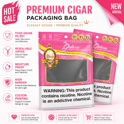 Cigar Humidor Bags Volume 5 Cigars Tear-resistant Puncture-resistant Durable Portable Carry Case