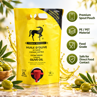 Stand Up Pouch With Spout Customized Thickness Free Sample Packaging For Liquid Food And Beverage Items