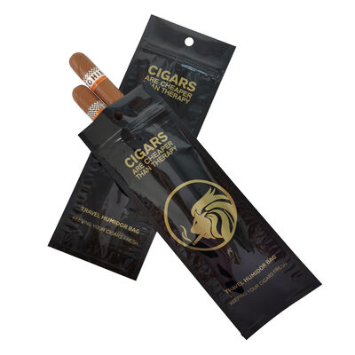Food-grade TPU And PE cigar packaging bag volume 5 cigars moisture proof resealable pouch perfect for cigar storage needs