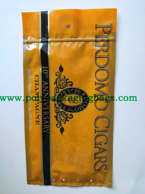 지프 잠금 습화 된 담배 포장 가방 여행 플라스틱 가방 포장 시거 포장 가방 구멍과 창문