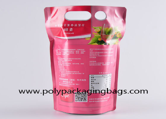 1.5L 2L 3L 5L 10L 알루미늄 코팅 버터플라이 밸브 BIB 레드 와인 가방 BiB 백 Vitop 올리브 오일 스탠드 업 백 밸브