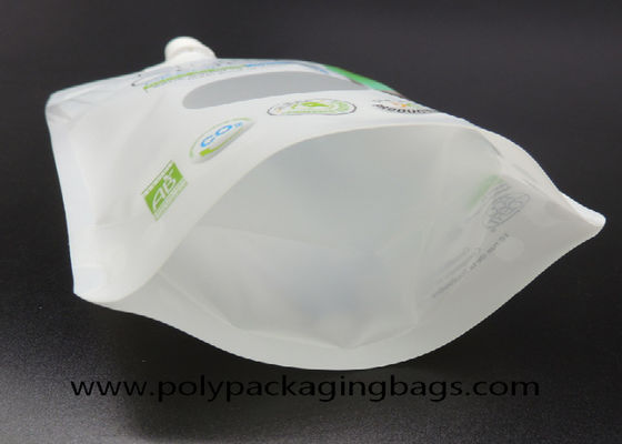 16oz 500ml 코코넛 우유 포장 각자 흡입 분사구 부대는 주둥이를 가진 부대를 위로 서 있습니다