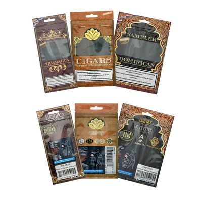 공장 생산 유연화 시가리 포장 가방 플라스틱 칩 Mylar 포지 잎 랩 수분 방지 담배 저장