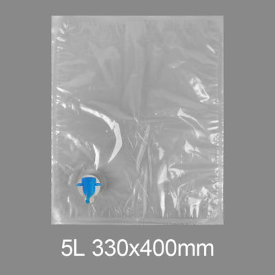 맞춤 투명 BIB 3l 5l 10l 20l 플라스틱 탭 가방 음료수 와인 주스 가방 박스 디스펜서 나비 밸브 Vitop와 함께