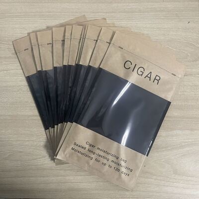 지플록 디자인 시가르 유미도어 가방 가볍고 컴팩트 MOPP VMPET PE 물질 구조를 특징으로 시가르 보호